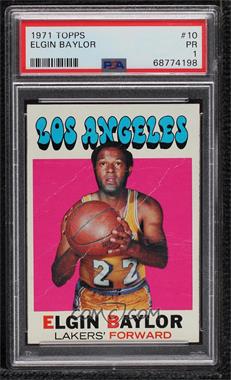 1971-72 Topps - [Base] #10 - Elgin Baylor [PSA 1 PR]