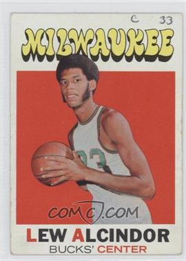 1971-72 Topps - [Base] #100 - Kareem Abdul-Jabbar (Lew Alcindor on Card) [Good to VG‑EX]