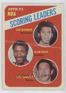 1971-72 Topps - [Base] #138 - League Leaders - Kareem Abdul-Jabbar, Elvin Hayes, John Havlicek [Poor to Fair]