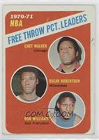 League Leaders - Chet Walker, Oscar Robertson, Ron Williams