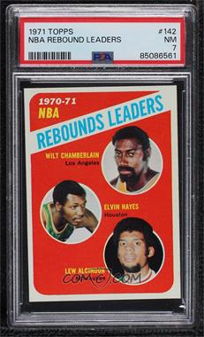 1971-72 Topps - [Base] #142 - League Leaders - Wilt Chamberlain, Elvin Hayes, Kareem Abdul-Jabbar [PSA 7 NM]