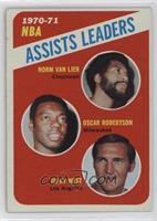 League Leaders - Norm Van Lier, Oscar Robertson, Jerry West