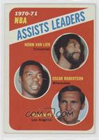 League Leaders - Norm Van Lier, Oscar Robertson, Jerry West