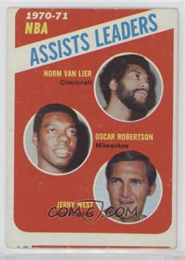1971-72 Topps - [Base] #143 - League Leaders - Norm Van Lier, Oscar Robertson, Jerry West