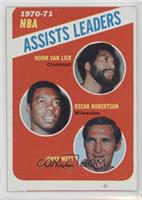 League Leaders - Norm Van Lier, Oscar Robertson, Jerry West