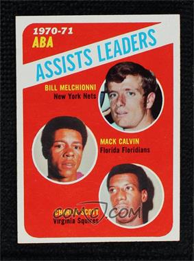 1971-72 Topps - [Base] #151 - League Leaders - Mack Calvin, Charlie Scott, Bill Melchionni