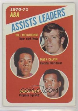 1971-72 Topps - [Base] #151 - League Leaders - Mack Calvin, Charlie Scott, Bill Melchionni