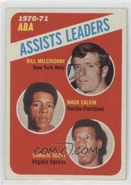 1971-72 Topps - [Base] #151 - League Leaders - Mack Calvin, Charlie Scott, Bill Melchionni