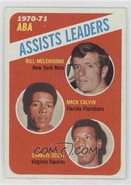 1971-72 Topps - [Base] #151 - League Leaders - Mack Calvin, Charlie Scott, Bill Melchionni