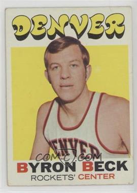 1971-72 Topps - [Base] #210 - Byron Beck