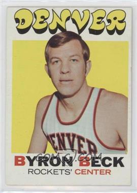 1971-72 Topps - [Base] #210 - Byron Beck