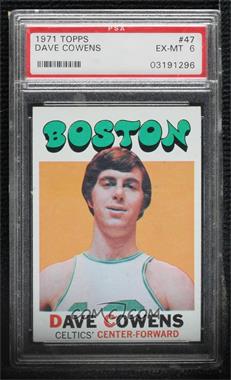 1971-72 Topps - [Base] #47 - Dave Cowens [PSA 6 EX‑MT]