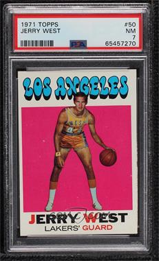 1971-72 Topps - [Base] #50 - Jerry West [PSA 7 NM]