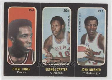 1971-72 Topps - Trios Stickers #19A-20A-21A - Steve Jones, George Carter, John Brisker