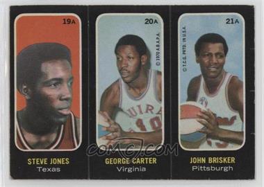 1971-72 Topps - Trios Stickers #19A-20A-21A - Steve Jones, George Carter, John Brisker