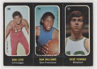 Bob Love, Ron Williams, Dave Cowens