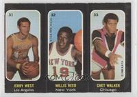 Jerry West, Willis Reed, Chet Walker