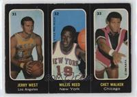 Jerry West, Willis Reed, Chet Walker [Good to VG‑EX]
