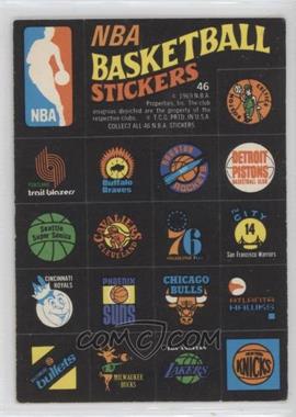 1971-72 Topps - Trios Stickers #46 - NBA Team Logos