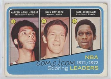 1972-73 Topps - [Base] #171 - Kareem Abdul-Jabbar, John Havlicek, Tiny Archibald [Good to VG‑EX]