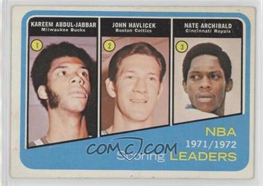 1972-73 Topps - [Base] #171 - Kareem Abdul-Jabbar, John Havlicek, Tiny Archibald