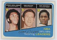 Kareem Abdul-Jabbar, John Havlicek, Tiny Archibald