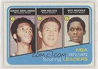 Kareem Abdul-Jabbar, John Havlicek, Tiny Archibald