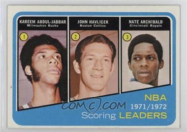 1972-73 Topps - [Base] #171 - Kareem Abdul-Jabbar, John Havlicek, Tiny Archibald