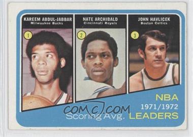 1972-73 Topps - [Base] #172 - Kareem Abdul-Jabbar, Tiny Archibald, John Havlicek