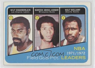 1972-73 Topps - [Base] #173 - Wilt Chamberlain, Kareem Abdul-Jabbar, Walt Bellamy