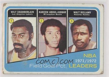 1972-73 Topps - [Base] #173 - Wilt Chamberlain, Kareem Abdul-Jabbar, Walt Bellamy [Poor to Fair]