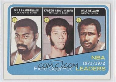 1972-73 Topps - [Base] #173 - Wilt Chamberlain, Kareem Abdul-Jabbar, Walt Bellamy