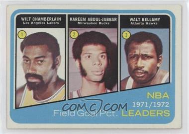 1972-73 Topps - [Base] #173 - Wilt Chamberlain, Kareem Abdul-Jabbar, Walt Bellamy