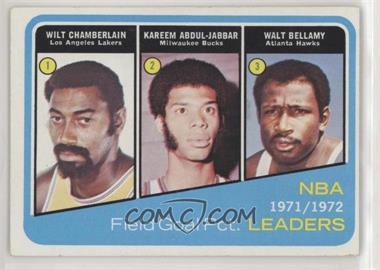 1972-73 Topps - [Base] #173 - Wilt Chamberlain, Kareem Abdul-Jabbar, Walt Bellamy