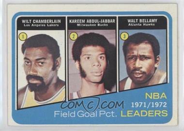 1972-73 Topps - [Base] #173 - Wilt Chamberlain, Kareem Abdul-Jabbar, Walt Bellamy