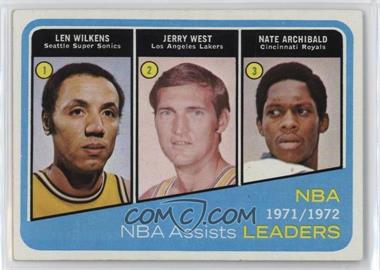 1972-73 Topps - [Base] #176 - Lenny Wilkens, Jerry West, Nate Archibald