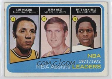 1972-73 Topps - [Base] #176 - Lenny Wilkens, Jerry West, Nate Archibald