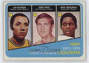 1972-73 Topps - [Base] #176 - Lenny Wilkens, Jerry West, Nate Archibald