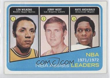 1972-73 Topps - [Base] #176 - Lenny Wilkens, Jerry West, Nate Archibald
