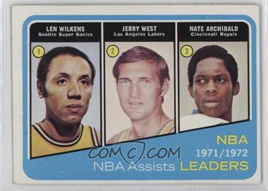 1972-73 Topps - [Base] #176 - Lenny Wilkens, Jerry West, Nate Archibald