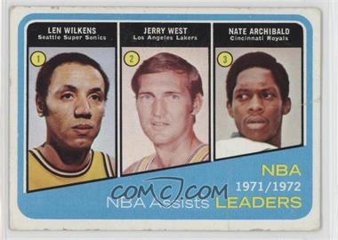 1972-73 Topps - [Base] #176 - Lenny Wilkens, Jerry West, Nate Archibald [Poor to Fair]