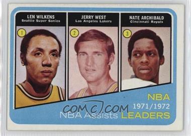 1972-73 Topps - [Base] #176 - Lenny Wilkens, Jerry West, Nate Archibald