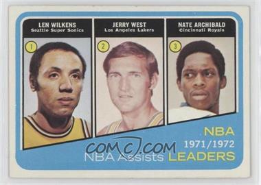 1972-73 Topps - [Base] #176 - Lenny Wilkens, Jerry West, Nate Archibald