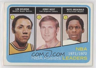 1972-73 Topps - [Base] #176 - Lenny Wilkens, Jerry West, Nate Archibald