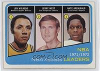 Lenny Wilkens, Jerry West, Nate Archibald