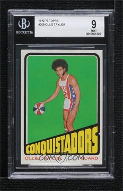 1972-73 Topps - [Base] #209 - Oliver Taylor [BGS 9 MINT]