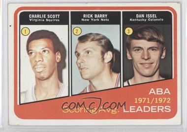 1972-73 Topps - [Base] #259 - Charlie Scott, Rick Barry, Dan Issel