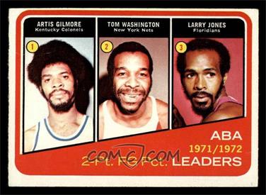 1972-73 Topps - [Base] #260 - Artis Gilmore, Larry Jones, Tom Washington [VG]