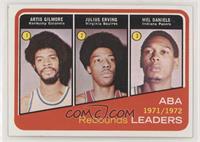 Artis Gilmore, Julius Erving, Mel Daniels