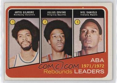 1972-73 Topps - [Base] #263 - Artis Gilmore, Julius Erving, Mel Daniels